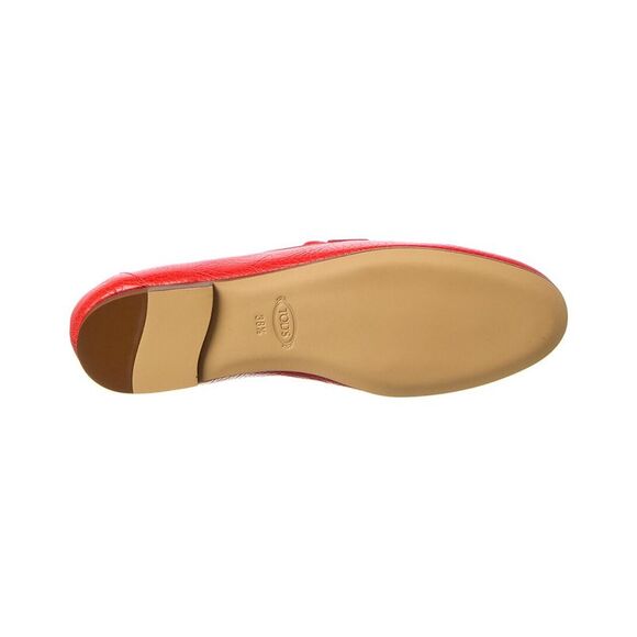 Tod’S Cuoio Leather Loafer, Red - Picture 4 of 5